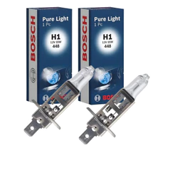 Par Lâmpada H1 Pure Light 12v 60/55w Original Bosch Farol Alto Baixo Neblina Milha 1987302011