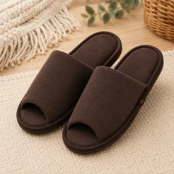 Pantufa Feminina Aberta Confortável Chinelo de Quarto Adulto Solado EVA 35/36 ao 41/42