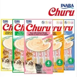 Kit Churu Petisco Para Gatos 336 g - Embalagens De 54 g Cada - Sabores Variados