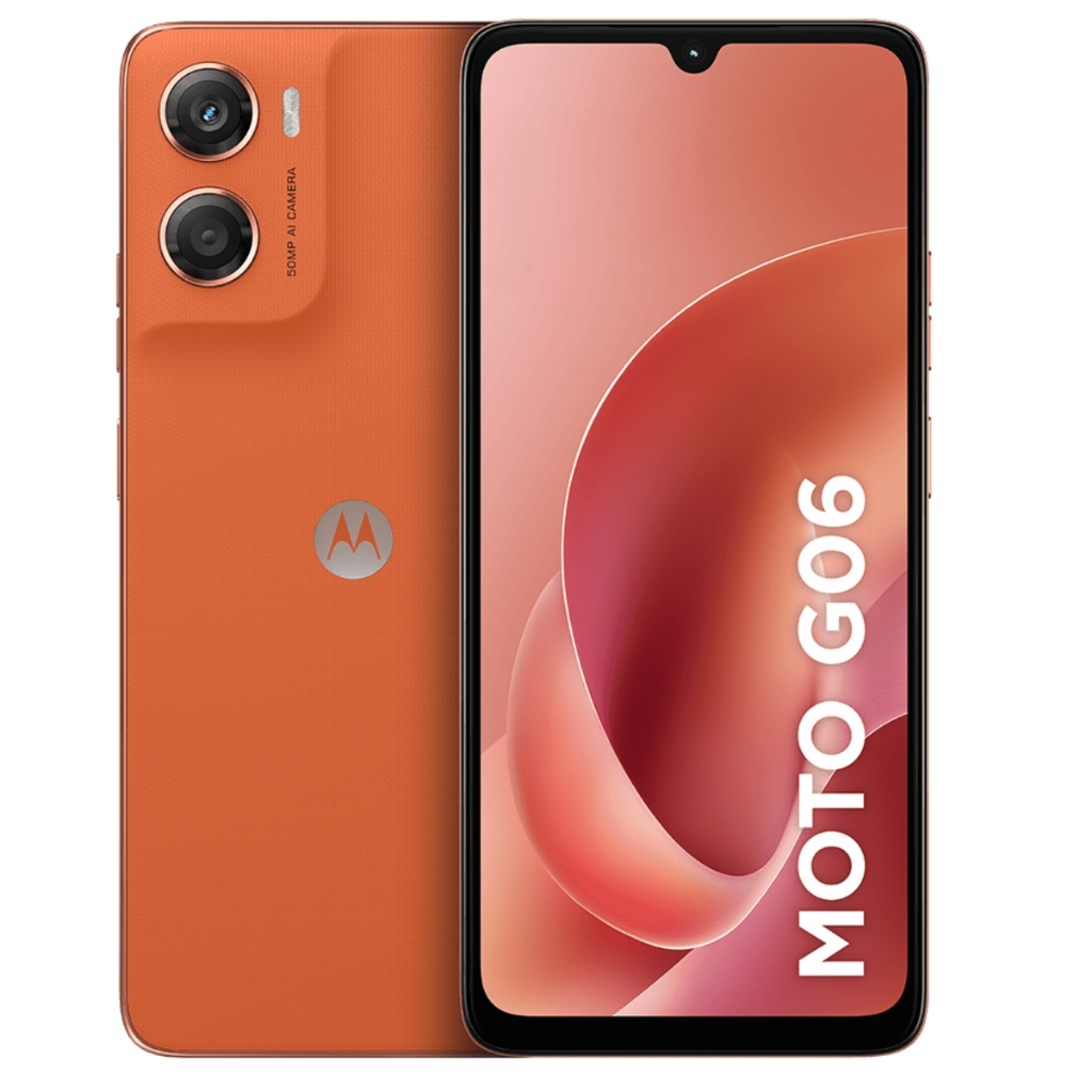 Smartphone Motorola Moto G06 4G 128GB 4GB RAM 6.9 Pol 120Hz Camera 50MP Laranja