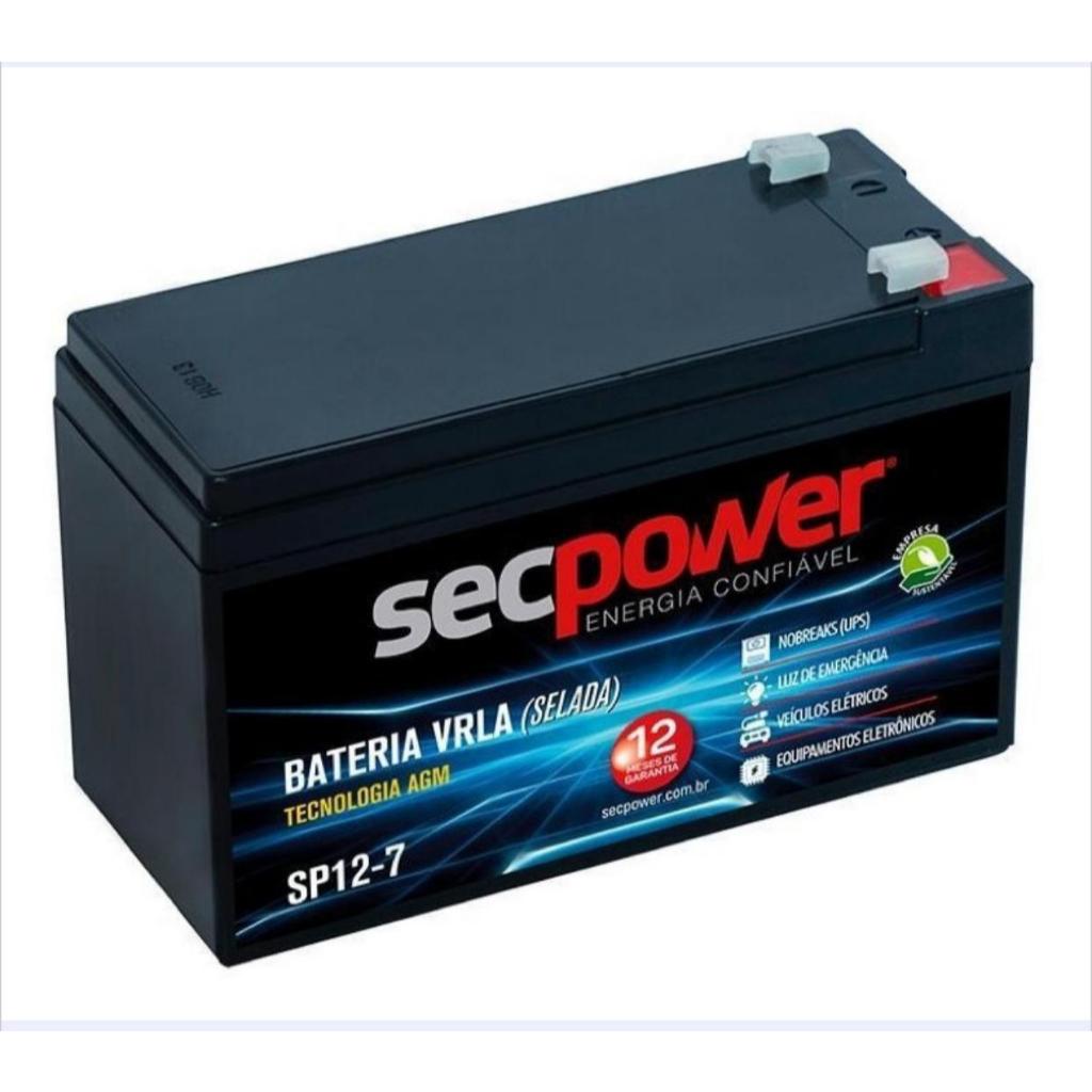 12V 7AH RECARREGAVEL DE CHUMBO PARA NO BREAK , ALARMES , AUTOMAÇÃO.