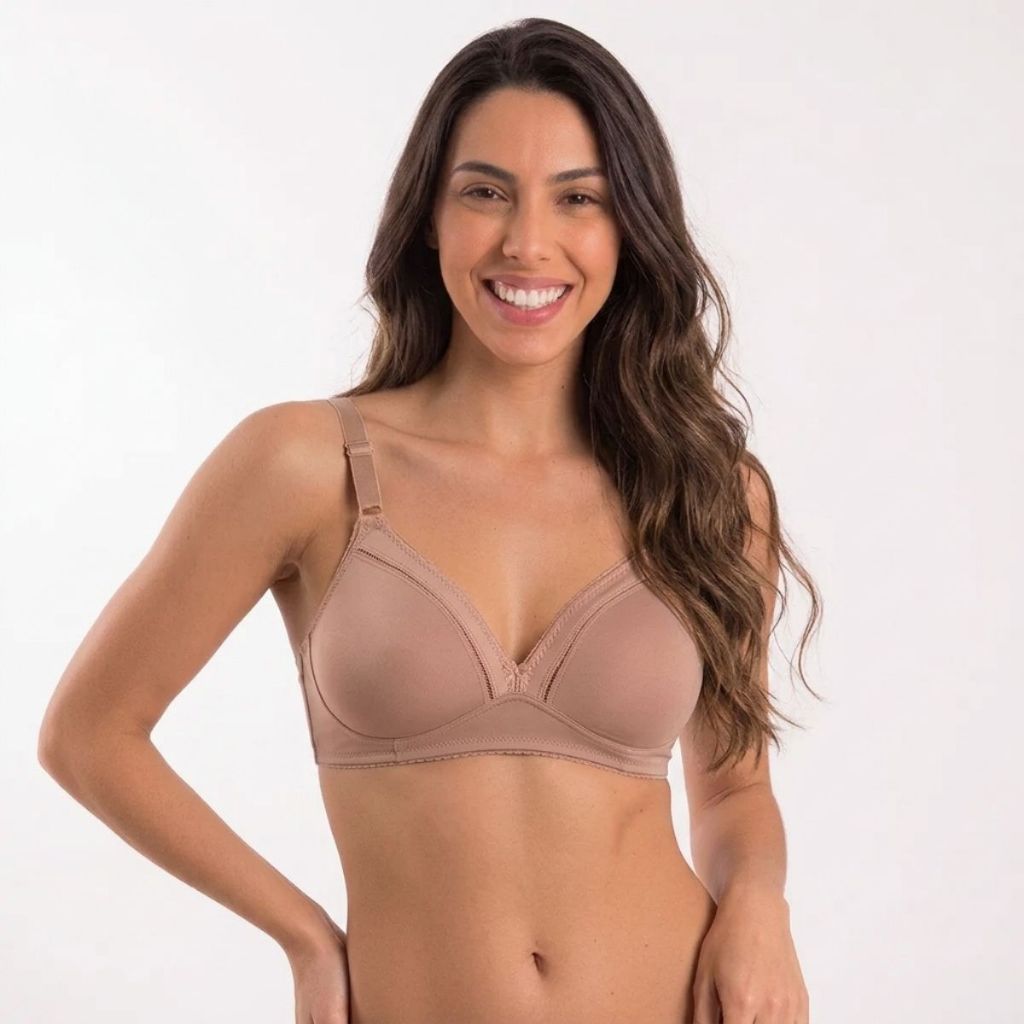 Sutiã Plus Size Básico Sem Bojo Alta Sustentação Sutien Duloren