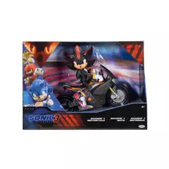 Boneco Shadow Com Moto - Sonic 3: O Filme
