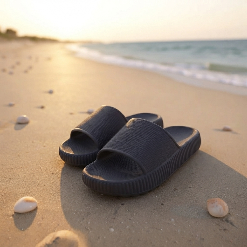 Chinelo Nuvem Preto Confortável Leve Antiderrapante Unissex 33-44
