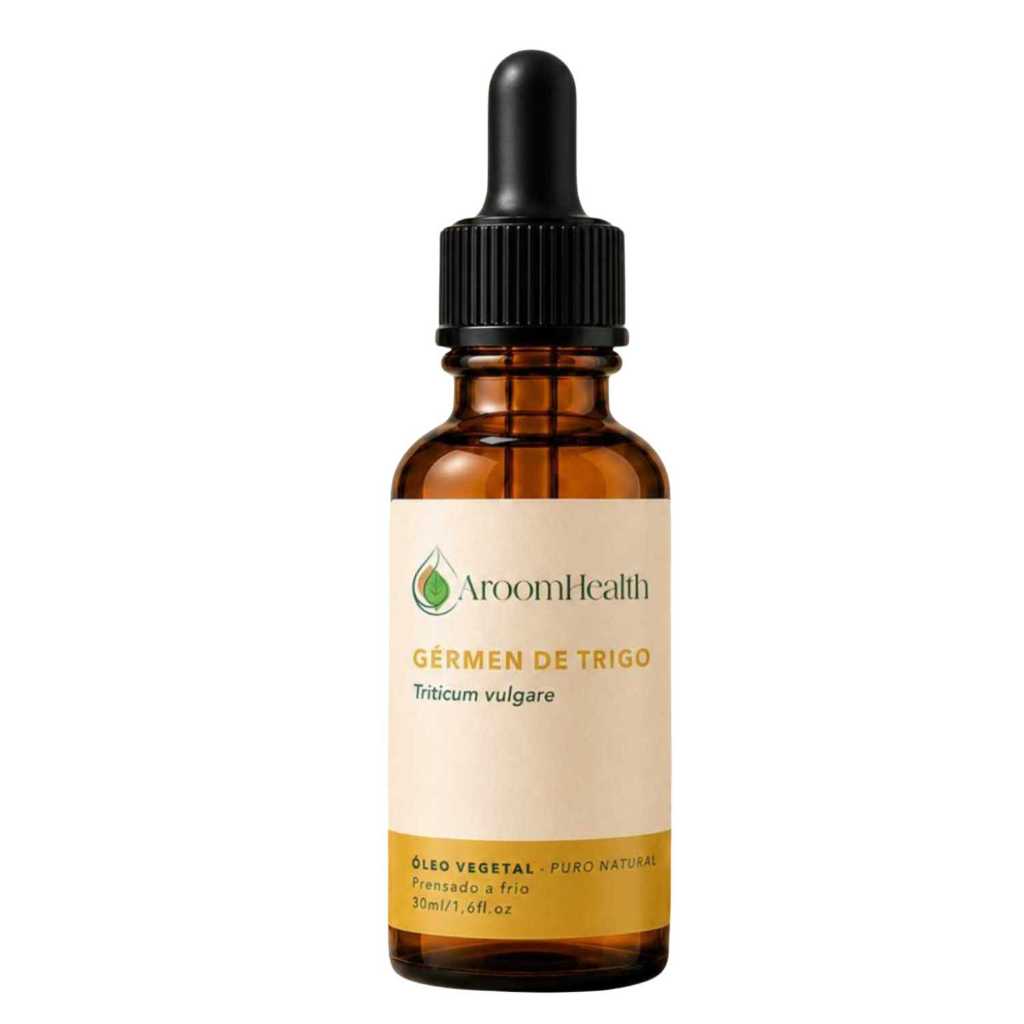 Óleo vegetal puro natural de Gérmen de Trigo 30 ml Cabelo e Pele