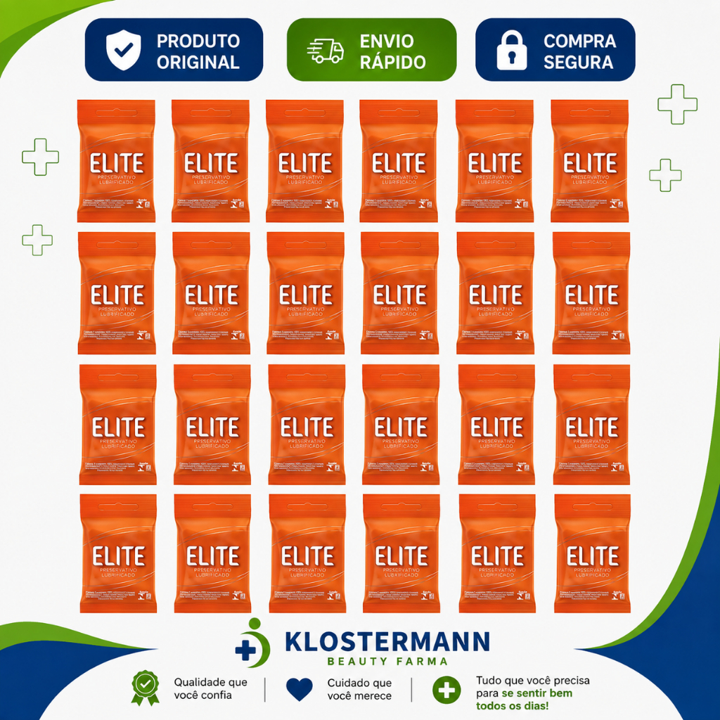 Kit Com 72 Preservativos Elite Lubrificado - Blowtex