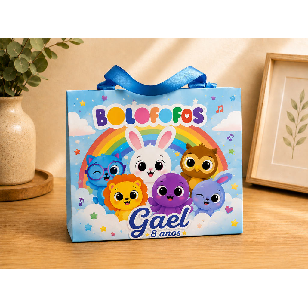 Sacola Surpresa Personalizada Infantil – Lembrancinha de Aniversário | Bichinhos Fofos