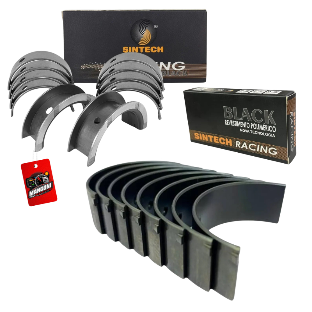 Kit De Bronzinas Mancal E Biela Std Para Gm Família 2 - Sintech Racing Black