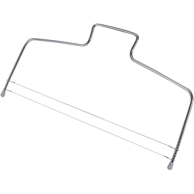 Cortador Fatiador De Bolo Nivelador Ajustável Inox - 02 Fios
