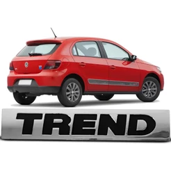 Emblema Letreiro Trend Gol 2008 A 2012 Cromado Letra Preta