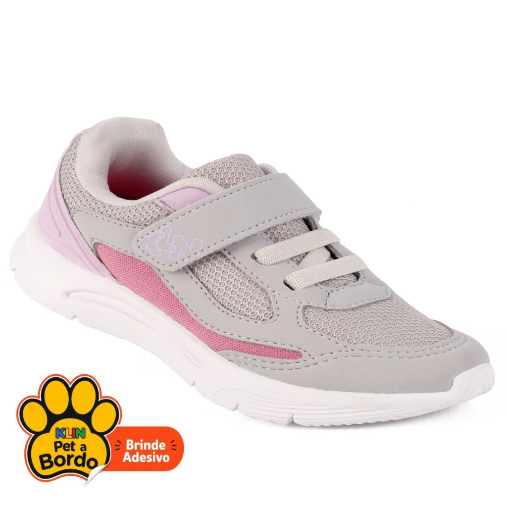 Tênis Infantil Menina Klin New Sport Gelo – Conforto Anatômico e Calce Fácil