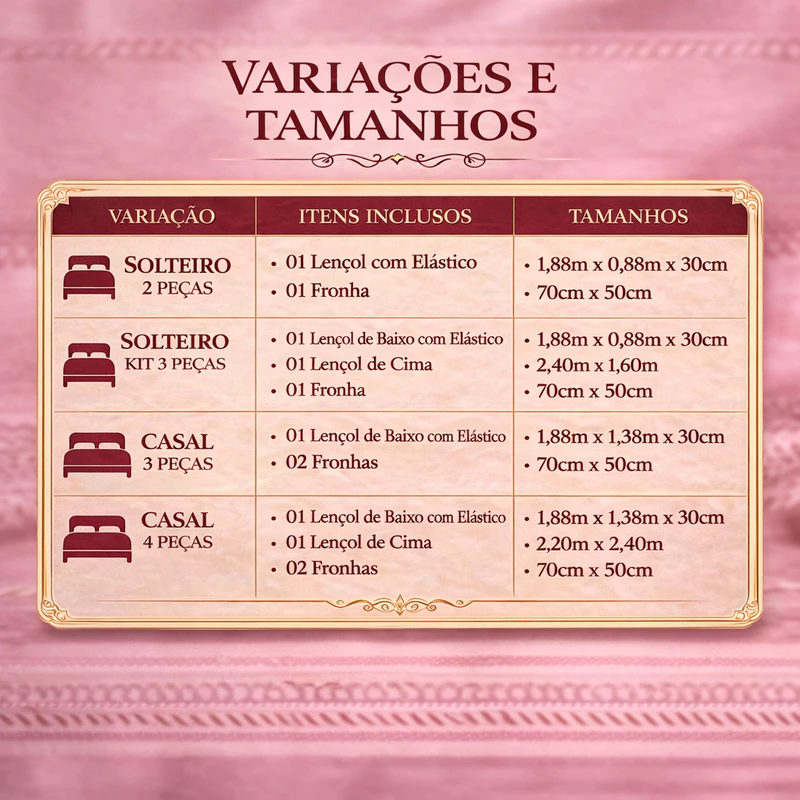 Jogo de Lençol Casal Queen King 400 Fios com Bordado Inglês — foto 7
