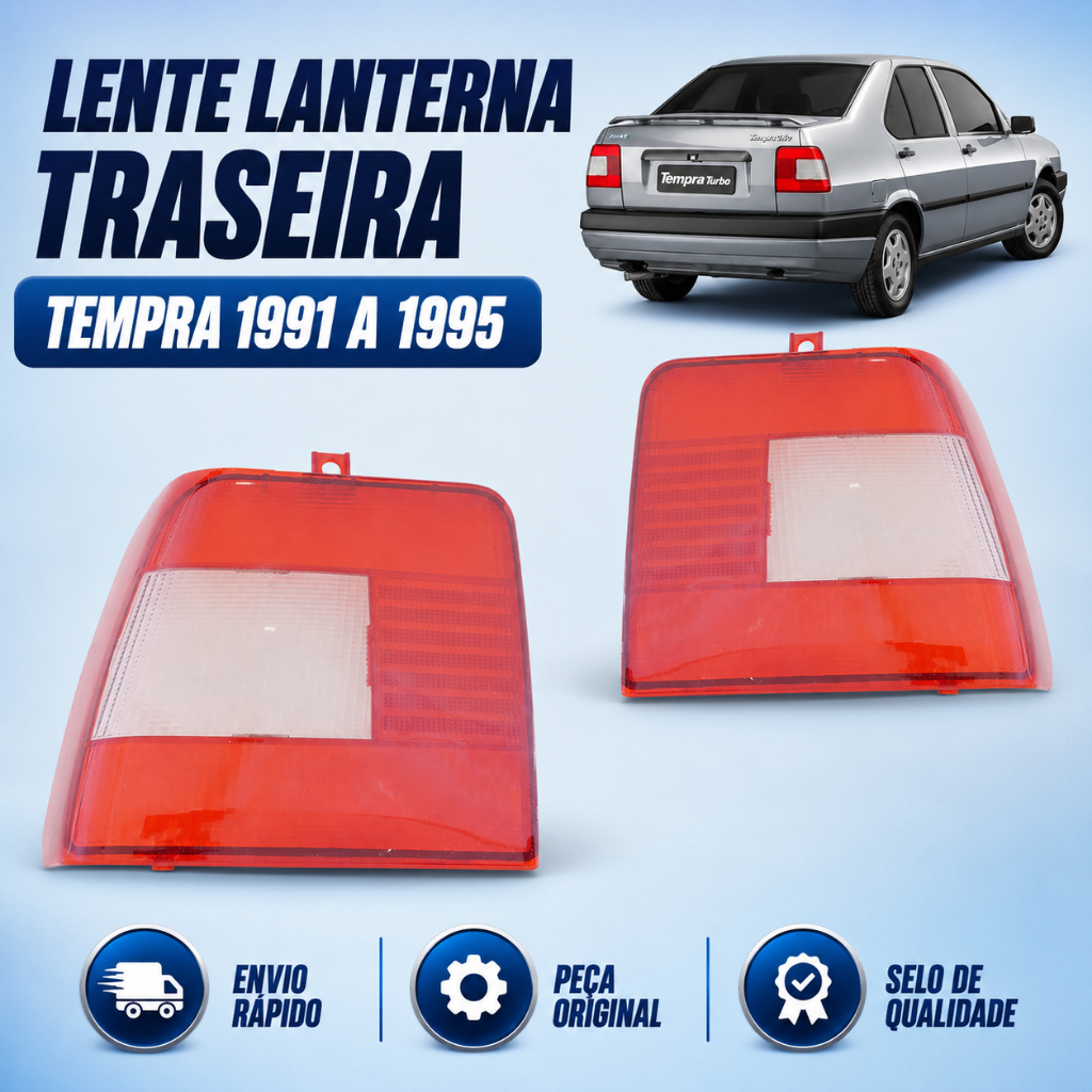 Lente Lanterna Traseira Tempra 1991 1992 1993 1994 1995