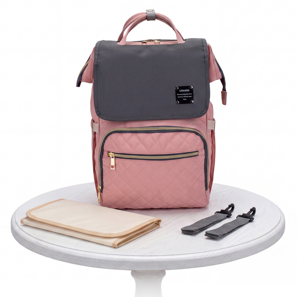 Mochila Bolsa Maternidade Bebê Bolso Térmico Lequeen Trocador
