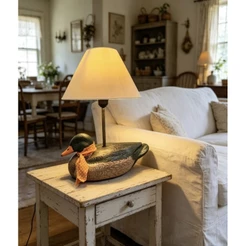 Abajur, luminária estilo farmhouse, linda peça decoração,quarto,sala,cozinha.