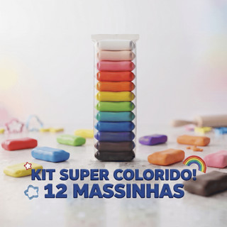 kit Massinha De Modelar De EVA Pacote Com 12 Unidades Perfeito Para Crianças De Todas As Idades.