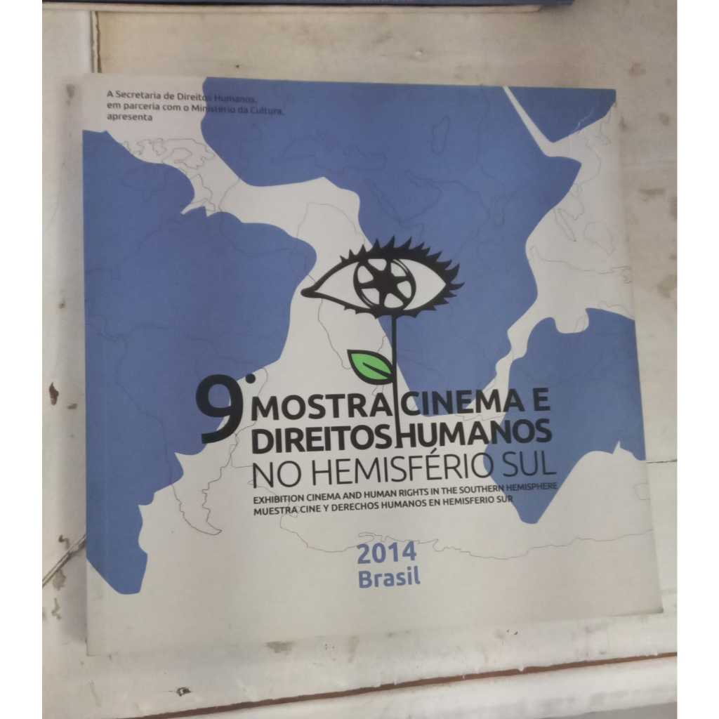 livro 9° mostra cinema e direitos humanos - No Hemisfério Sul - 2014 - Brasil Bilingue 222 paginas