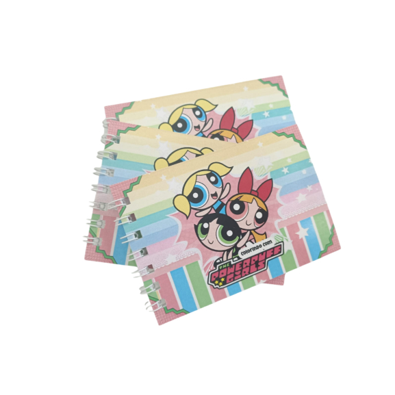 Livro de Colorir Meninas Super Poderosas Infantil 7X10 cm | Lembrancinha | Kit 10 a 50 Unidades