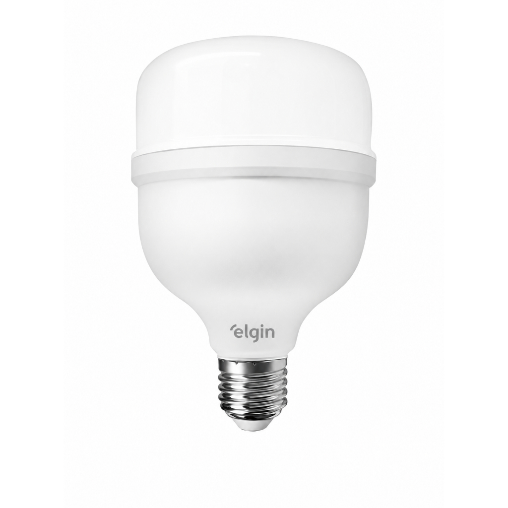 Kit 2/3/4/5/8 Lâmpadas LED Super Bulbo 50W Elgin 6500K Branco Frio Bivolt E27 Alta Potência
