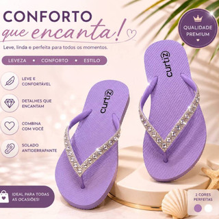 Kit 2 Chinelo Pedraria Feminino – Praia & Pscina | Confortável | Dia a Dia Casual | Pronta Entrega