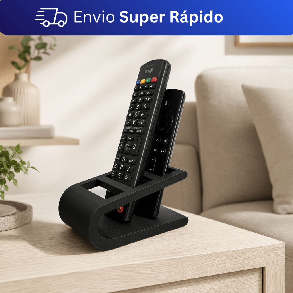 Porta Controle Remoto Organizador de Mesa Multiuso Suporte para Controles Moderno Sala Rack
