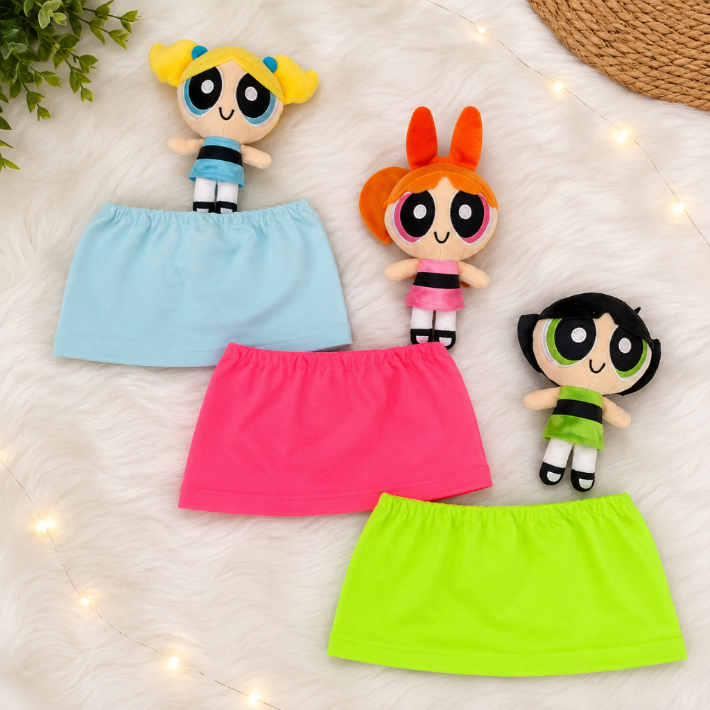 Kit 3 Cropped Neon Feminino Carnaval Top Faixa Tomara que Caia Suplex Forro Duplo Pink Verde Azul Fantasia Bloquinho Kit