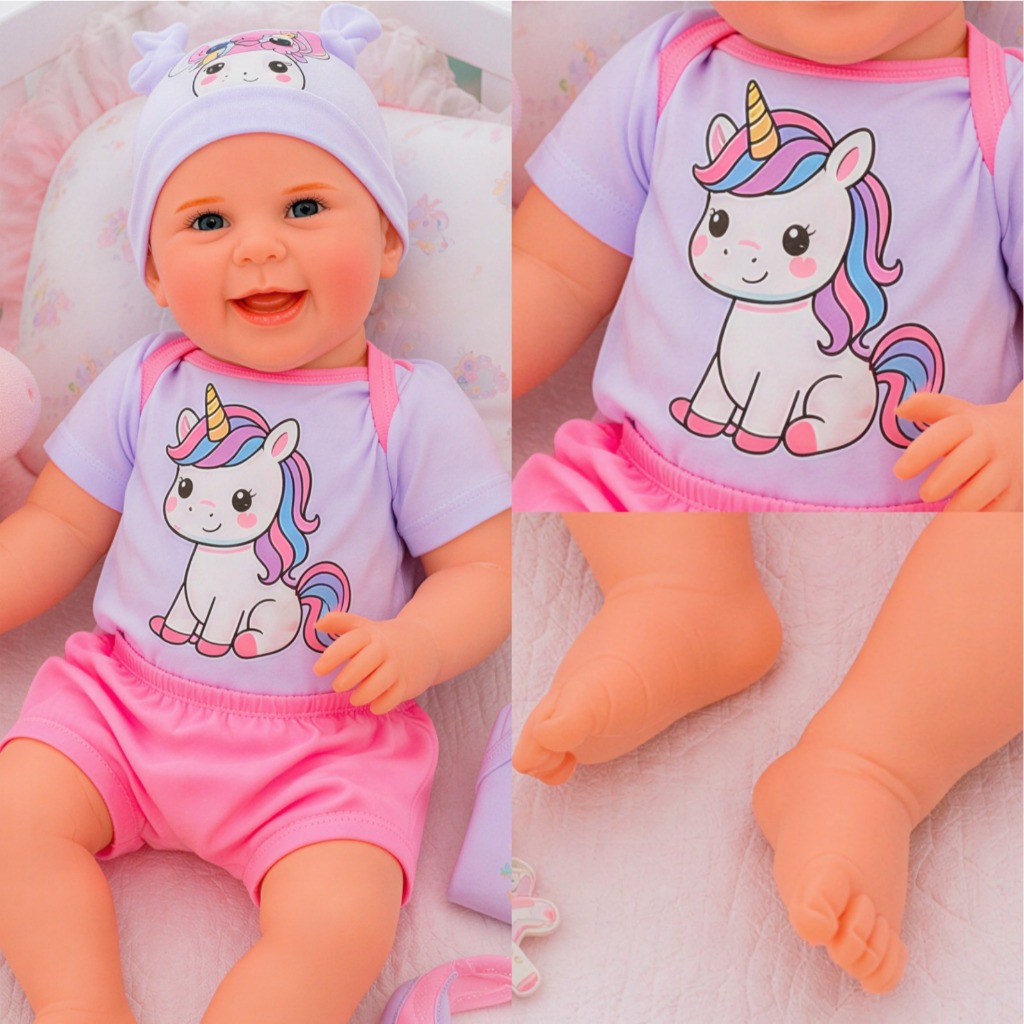 Bebê Reborn Boneca Realista Em Silicone Pode Dar Banho · foto 2