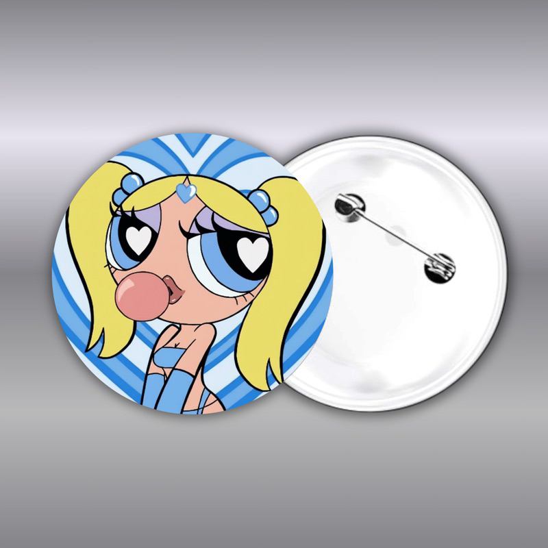 Broche Meninas Superpoderosas Glow Up | Lindinha, Florzinha, Docinho - Botton 32, 44 ou 58mm