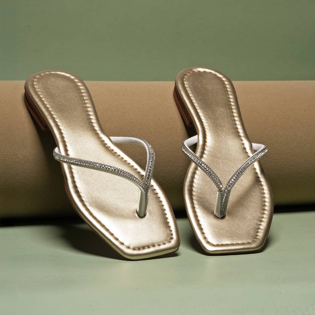 Chinelo de Dedo Rasteirinha Slim Feminina Strass Tendência Verão Luxo Bico Quadrado