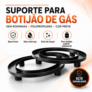 SUPORTE BASE PARA BOTIJÃO DE GÁS RESISTENTE COM PEZINHO COZINHA UTENSILIO DOMÉSTICO