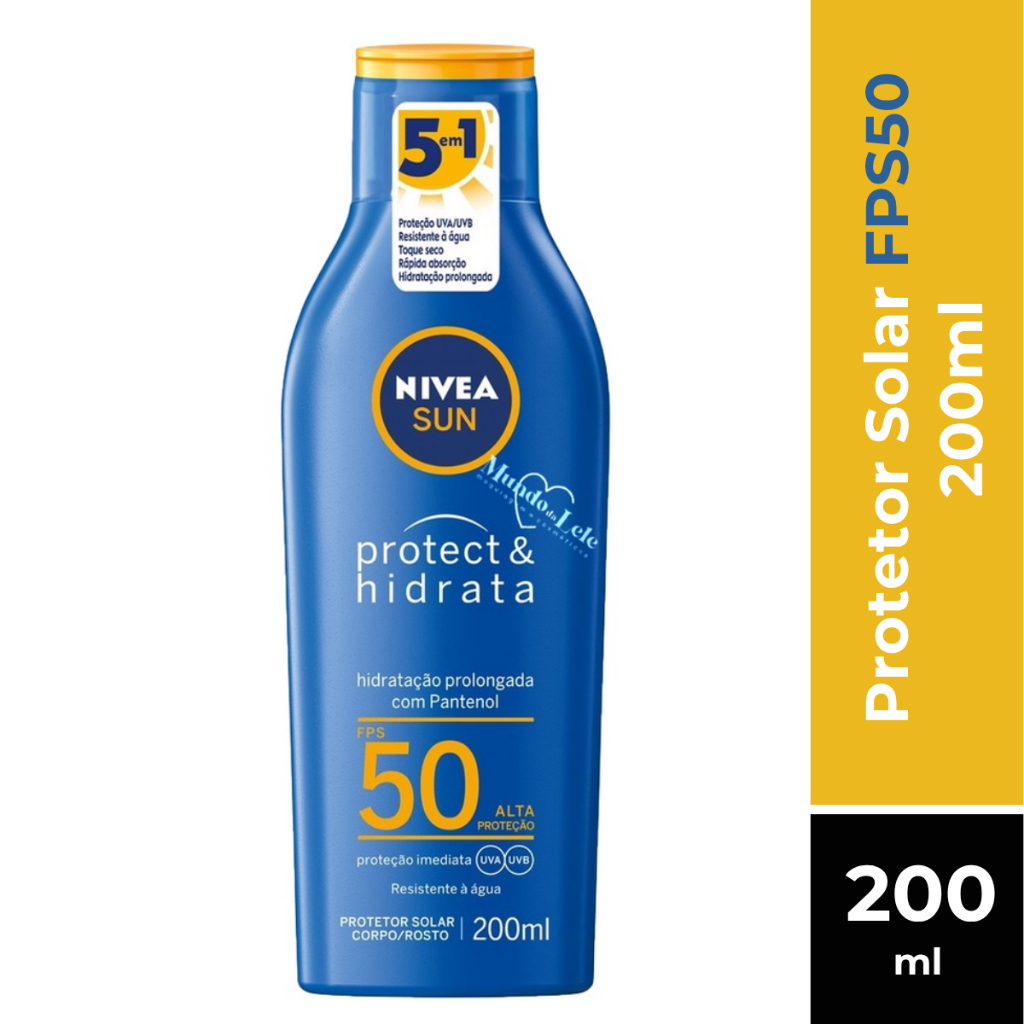 Protetor Solar Nivea Sun Protect & Hidrata Fps50 200ml