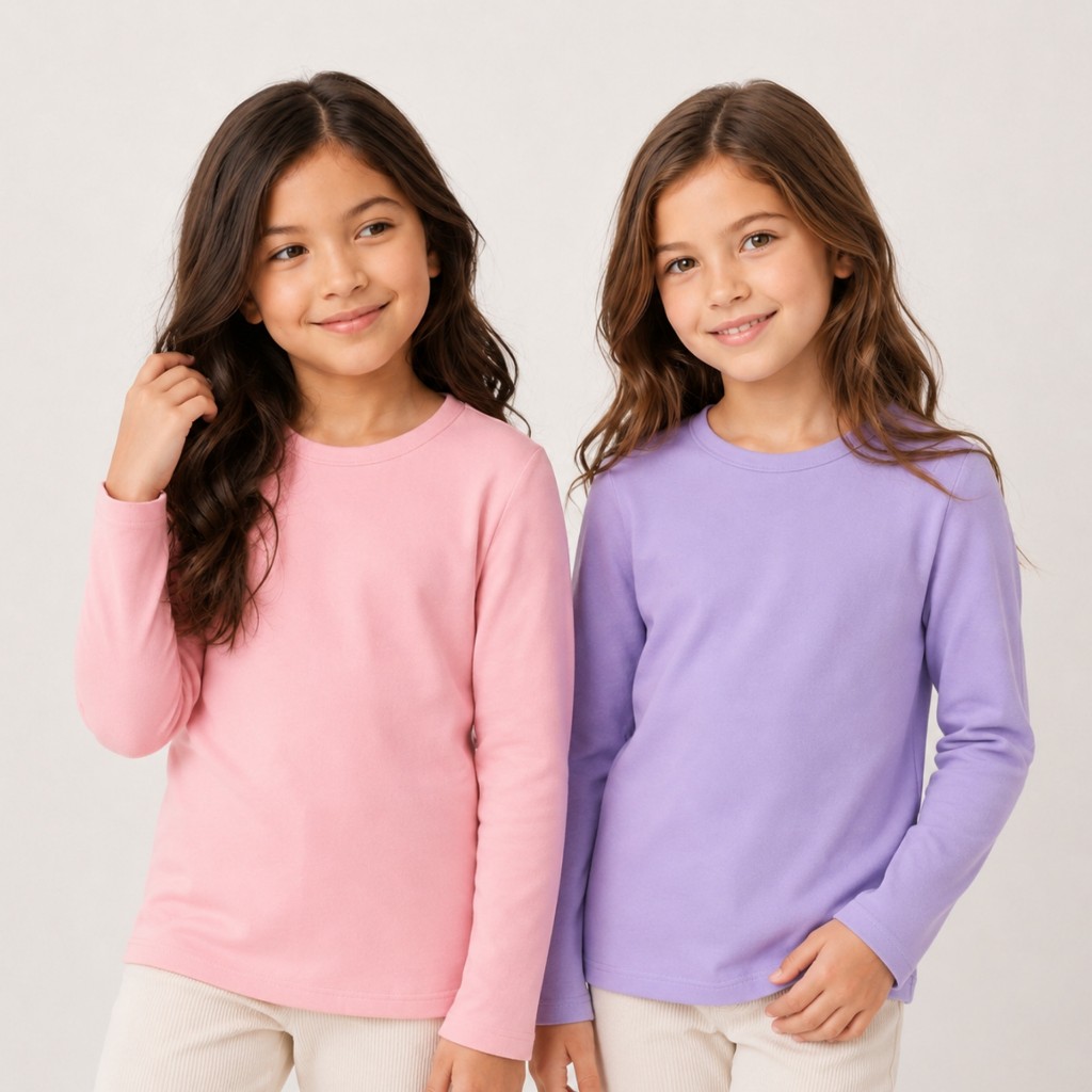 Kit 2 Blusas Termicas Peluciadas Infantil Feminina Sortidas 1 ao 14 Anos Roupa Infantil Menina