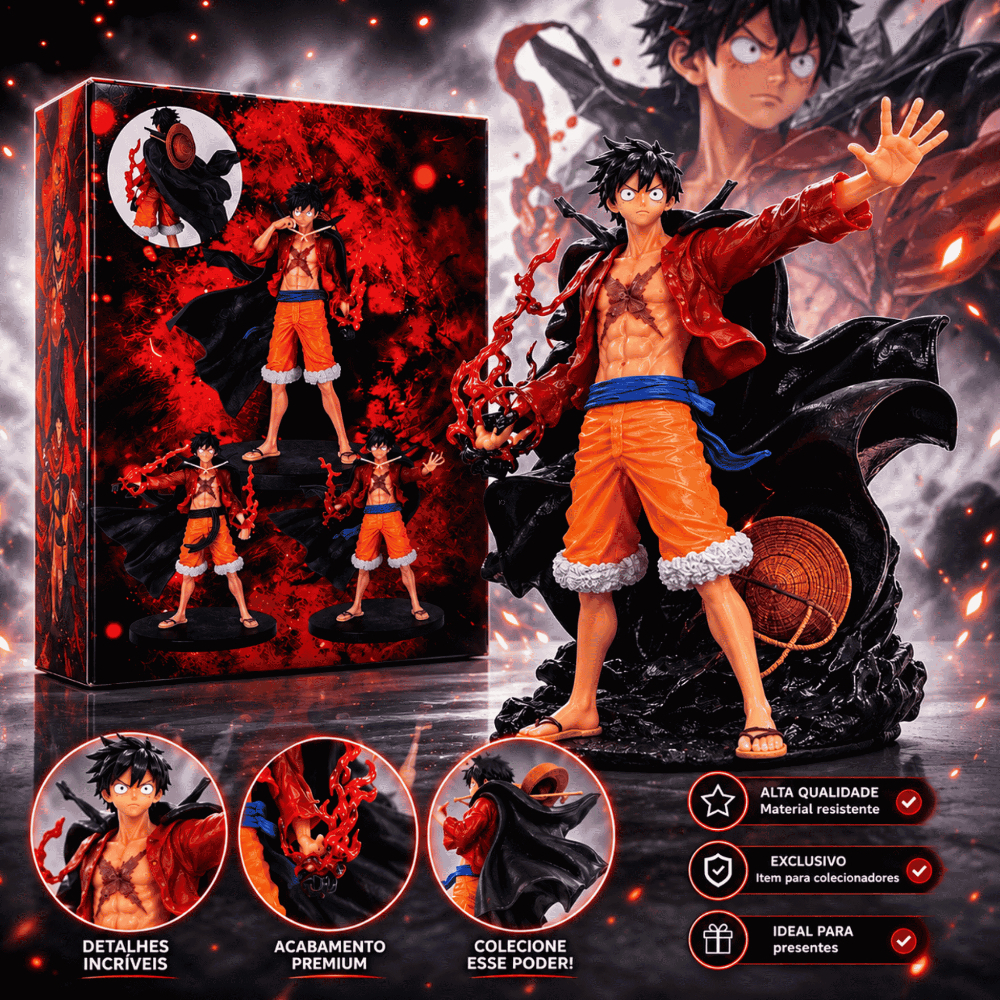 Boneco Monkey D. Luffy One Piece Haki do Armamento Action Figure Colecionável Coleção Decoração
