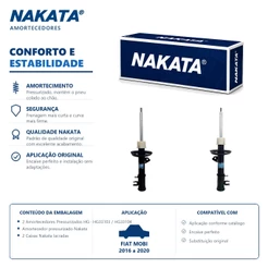 Par Amortecedor Dianteiro Fiat MOBI 2016 a 2020 Nakata