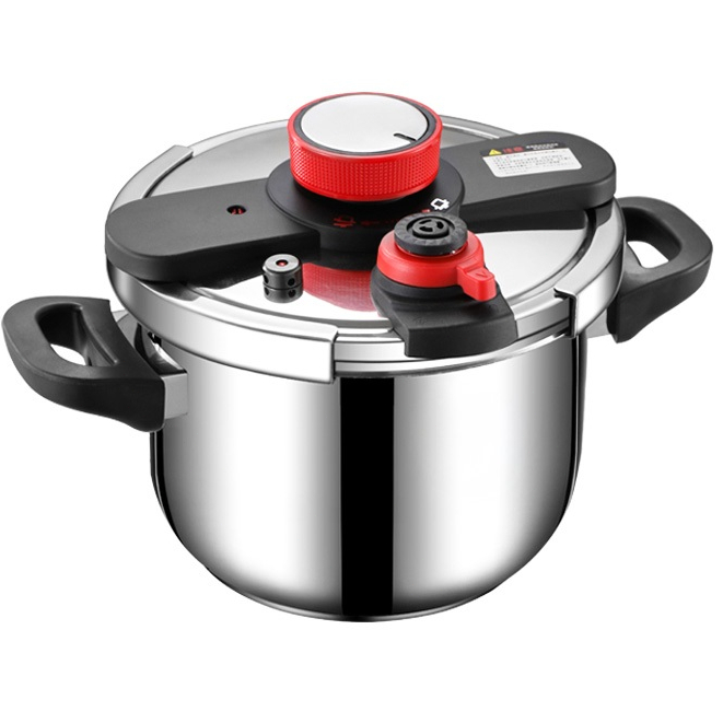 Panela de Pressão em Aço Inox com Fundo Triplo para Indução