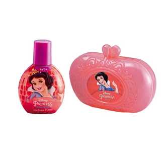 Kit Presente Branca de Neve Com Colônia 70ml e Organizador Clutch