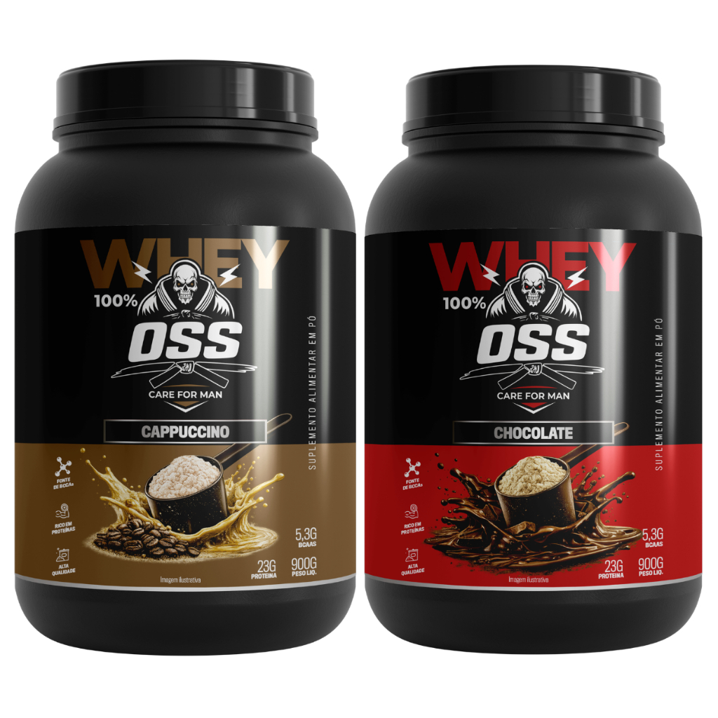Kit 2 Whey Protein 100% Gourmet 900g Alta Performance | 23g Proteína + 5,3g BCAA