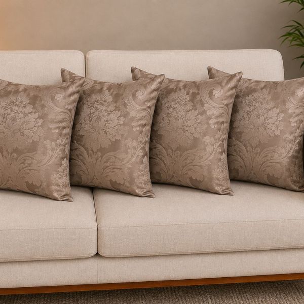Kit 4 Almofadas Jacquard 45x45 Cheias com Zíper Promoção
