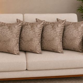 Kit 4 Almofadas Jacquard 45x45 Cheias com Zíper Promoção