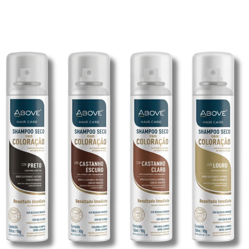 Shampoo A Seco Com Cor 150ml Perfeito Para Todos Os Cabelos