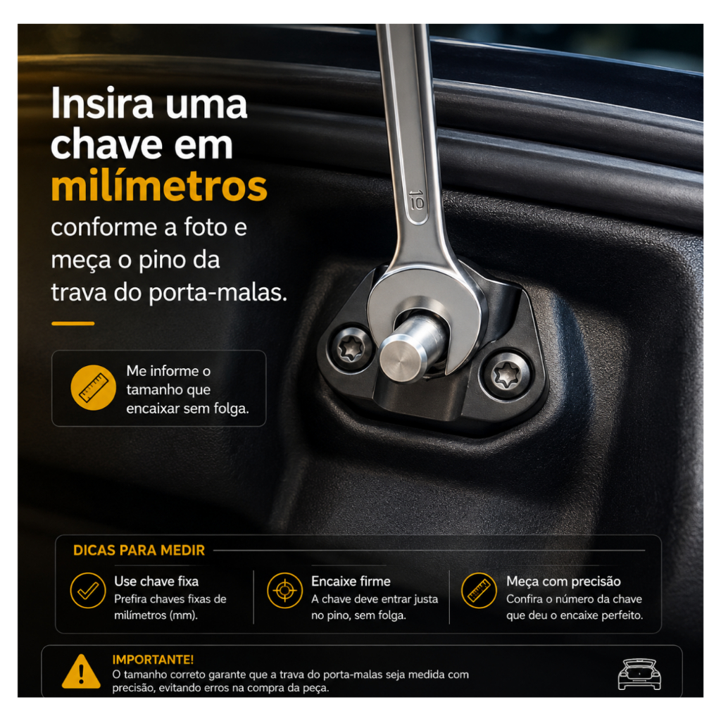 Espaçador Trava Porta-malas Travinha Som Automotivo Prático — imagem 2 de 2
