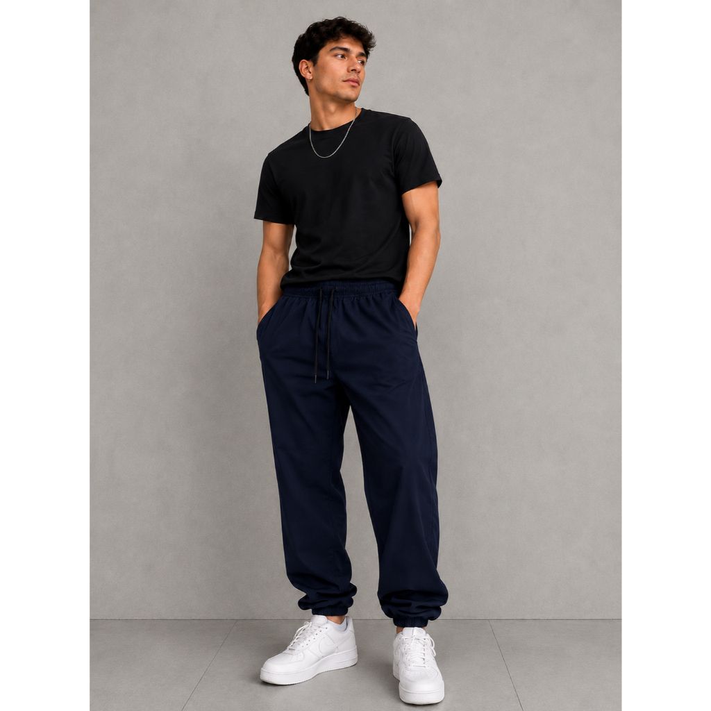 Calça Jogger Masculina Tactel Com Elastano Academia Treino Esportiva Leve Com Bolsos E Cordão Ajustável Casual Basica