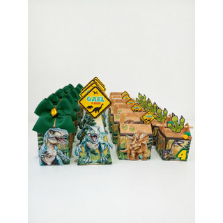 Kit Caixinhas Dinossauros Jurassic Park, Personalizados Dinossauro Lembrancinha Jurassic Park