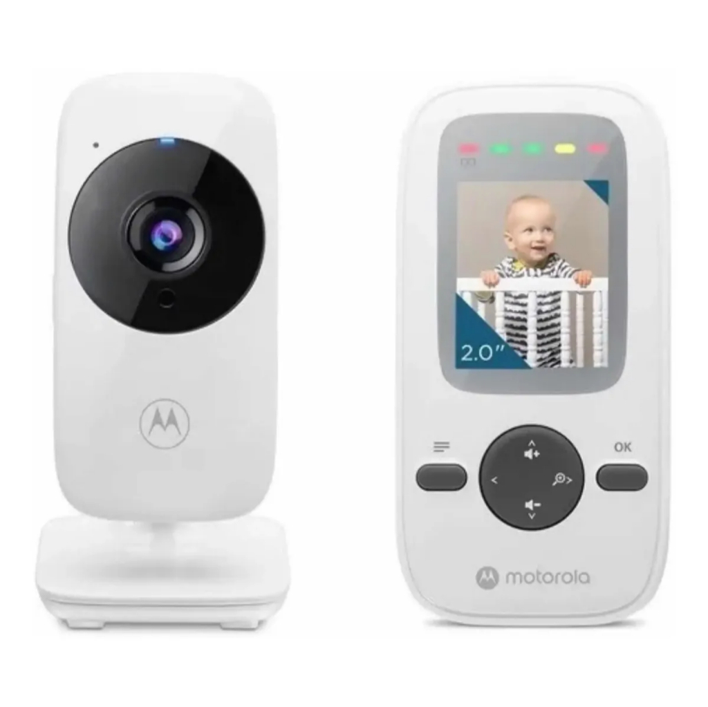 Babá Eletrônica Motorola VM481 Câmera Tela 2" Visão Noturna Zoom 2x
