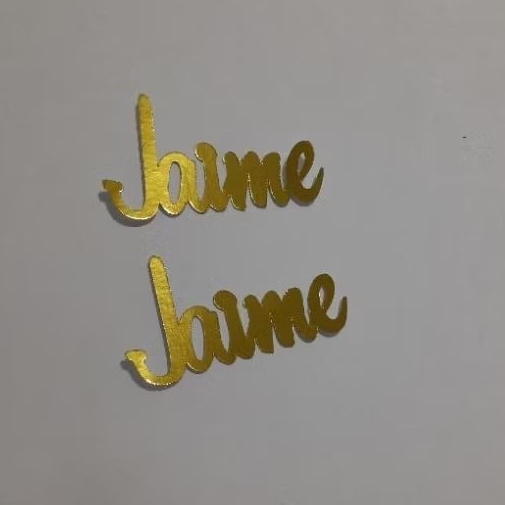 Aplique nome personalizado dourado Kit 18/30/50 decoração lembrancinha aniversário caixinha cofrinhos tubete