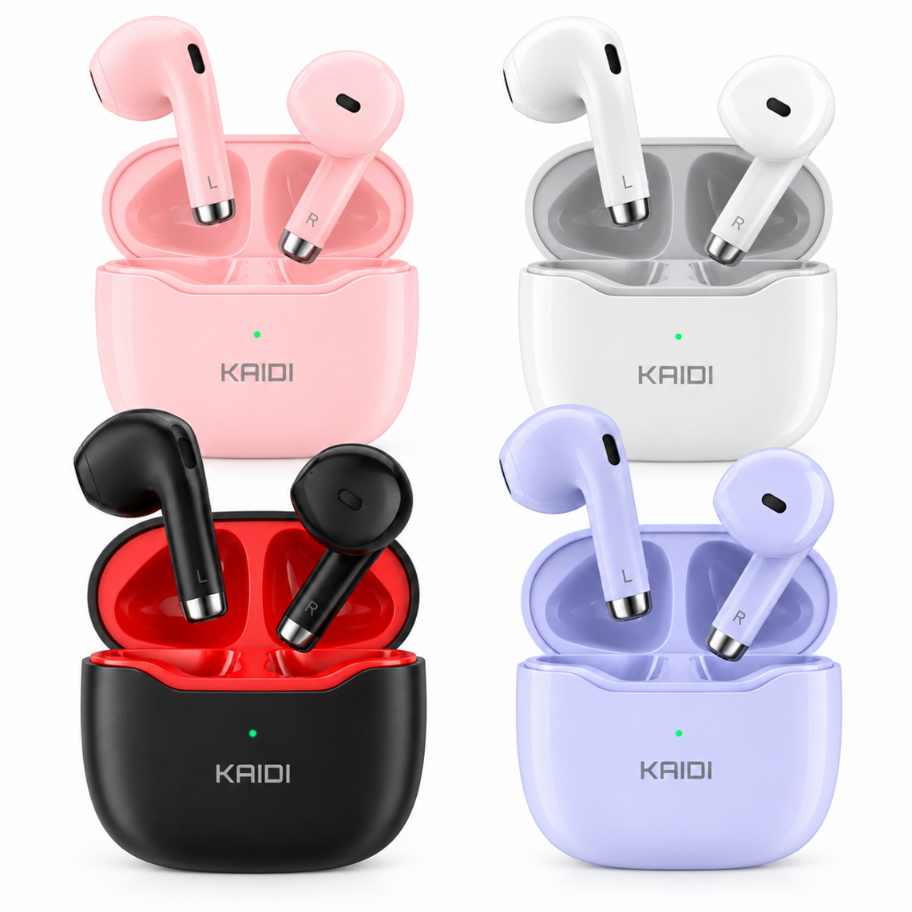 Fone de Ouvido Bluetooth 5.1 TWS Kaidi KD-771 Sem Fio Smart Touch Estéreo com Estojo de Carregamento