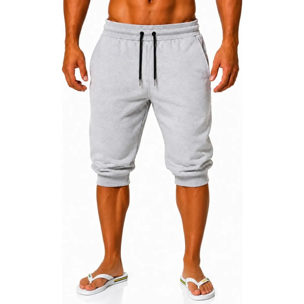 Bermuda Jogger Masculina Algodão Lisa Short Esportivo Casual
