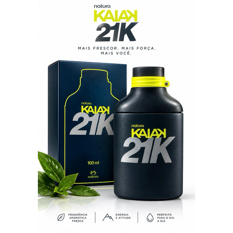 Kaiak 21K 100ml Deo Colônia Perfume Masculino Esportivo Sport