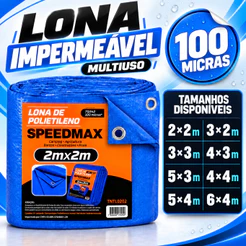 Lona Azul 2x2 2x3 3x3 3x4 3x5 4x4 4x5 4x6 Azul Plastica Impermeavel Festa Telhado Multiuso
