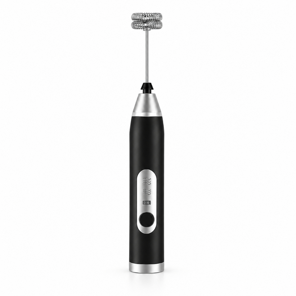 Mini Mixer Elétrico Recarregável Multiuso para Bebidas Portátil USB Café Whey Shake